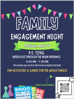 P.S. 129Q family Engagement Night english